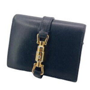 GUCCI Jackie Leather Bifold Wallet Black